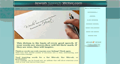 Desktop Screenshot of jewishspeechwriter.com