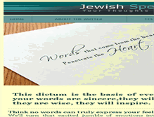 Tablet Screenshot of jewishspeechwriter.com
